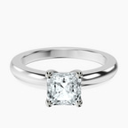 Platinum Quinn Solitaire Lab Diamond Ring front image