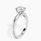 Platinum Quinn Solitaire Lab Diamond Ring standing product image one