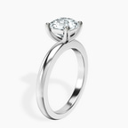 Platinum Quinn Solitaire Lab Diamond Ring standing product image one