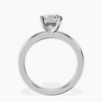 Platinum Quinn Solitaire Lab Diamond Ring side right image one