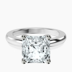 Platinum Quinn Solitaire Lab Diamond Ring front image