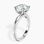 Platinum Quinn Solitaire Lab Diamond Ring standing product image one