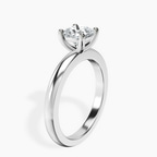 Platinum Quinn Solitaire Lab Diamond Ring standing product image one