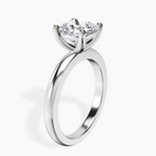 Platinum Quinn Solitaire Lab Diamond Ring standing product image one