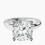 Platinum Quinn Solitaire Lab Diamond Ring front image
