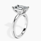 Platinum Quinn Solitaire Lab Diamond Ring standing product image one