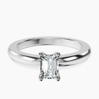 18kt White Gold Quinn Solitaire Lab Diamond Ring front image