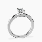 18kt White Gold Quinn Solitaire Lab Diamond Ring side right image one