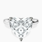 Platinum Quinn Solitaire Lab Diamond Ring front image