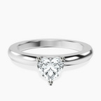 Platinum Quinn Solitaire Lab Diamond Ring front image