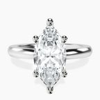 Platinum Quinn Solitaire Lab Diamond Ring front image