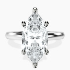 Platinum Quinn Solitaire Lab Diamond Ring front image