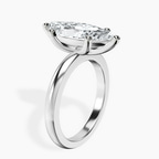 Platinum Quinn Solitaire Lab Diamond Ring standing product image one