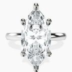 Platinum Quinn Solitaire Lab Diamond Ring front image