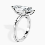 Platinum Quinn Solitaire Lab Diamond Ring standing product image one