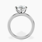 Platinum Quinn Solitaire Lab Diamond Ring side right image one