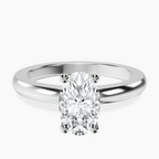 Platinum Quinn Solitaire Lab Diamond Ring front image