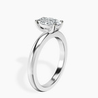 Platinum Quinn Solitaire Lab Diamond Ring standing product image one