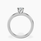 Platinum Quinn Solitaire Lab Diamond Ring side right image one