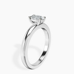 18kt White Gold Quinn Solitaire Lab Diamond Ring standing product image one