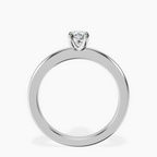 18kt White Gold Quinn Solitaire Lab Diamond Ring side right image one