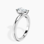 Platinum Quinn Solitaire Lab Diamond Ring standing product image one