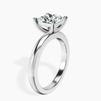 Platinum Quinn Solitaire Lab Diamond Ring standing product image one