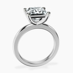 Platinum Quinn Solitaire Lab Diamond Ring side right image one