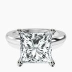 Platinum Quinn Solitaire Lab Diamond Ring front image