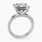 Platinum Quinn Solitaire Lab Diamond Ring side right image one