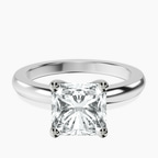 Platinum Quinn Solitaire Lab Diamond Ring front image