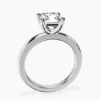 Platinum Quinn Solitaire Lab Diamond Ring side right image one