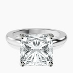 Platinum Quinn Solitaire Lab Diamond Ring front image