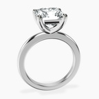 Platinum Quinn Solitaire Lab Diamond Ring side right image one