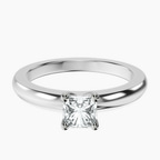 Platinum Quinn Solitaire Lab Diamond Ring front image