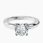 Platinum Quinn Solitaire Lab Diamond Ring front image