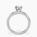 Platinum Quinn Solitaire Lab Diamond Ring side right image one