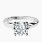 18ct White Gold Quinn Solitaire Lab Diamond Ring front image