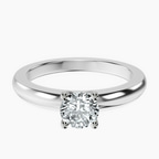 14kt White Gold Quinn Solitaire Lab Diamond Ring front image