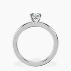 14kt White Gold Quinn Solitaire Lab Diamond Ring side right image one