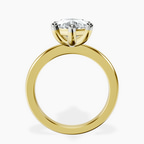 14kt Yellow Gold Quinn Solitaire Lab Diamond Ring side right image one