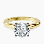 14ct Yellow Gold Quinn Solitaire Lab Diamond Ring front image