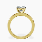 14ct Yellow Gold Quinn Solitaire Lab Diamond Ring side right image one