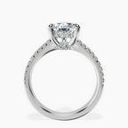 2.59 ct. pear Tosca Secret Halo Ring in 18kt white gold side right image one