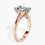 2.93 ct. emerald Teagan Solitaire Ring in 10kt rose gold standing product image one