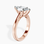 18kt Rose Gold Nina Dobrev Solitaire 2mm Lab Diamond Ring standing product image one