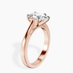 14kt Rose Gold Teagan Solitaire 2mm Lab Diamond Ring standing product image one
