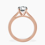 18kt Rose Gold Teagan Solitaire 2mm Lab Diamond Ring side right image one