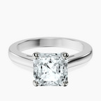 Platinum Nina Dobrev Solitaire 2mm Lab Diamond Ring front image