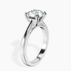 Platinum Nina Dobrev Solitaire 2mm Lab Diamond Ring standing product image one